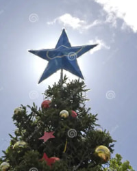 christmas star is a pentagram