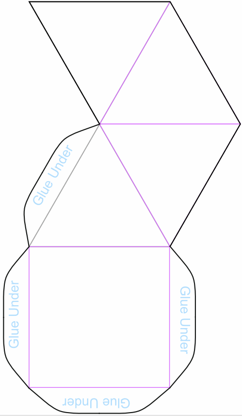 Square Pyramid Model Template