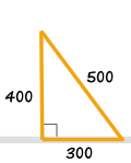 triangle 300 400 500 right angle 