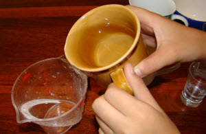 cup pouring